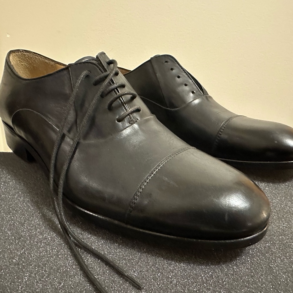 Men’s Elegant Black Leather Men's Oxfords